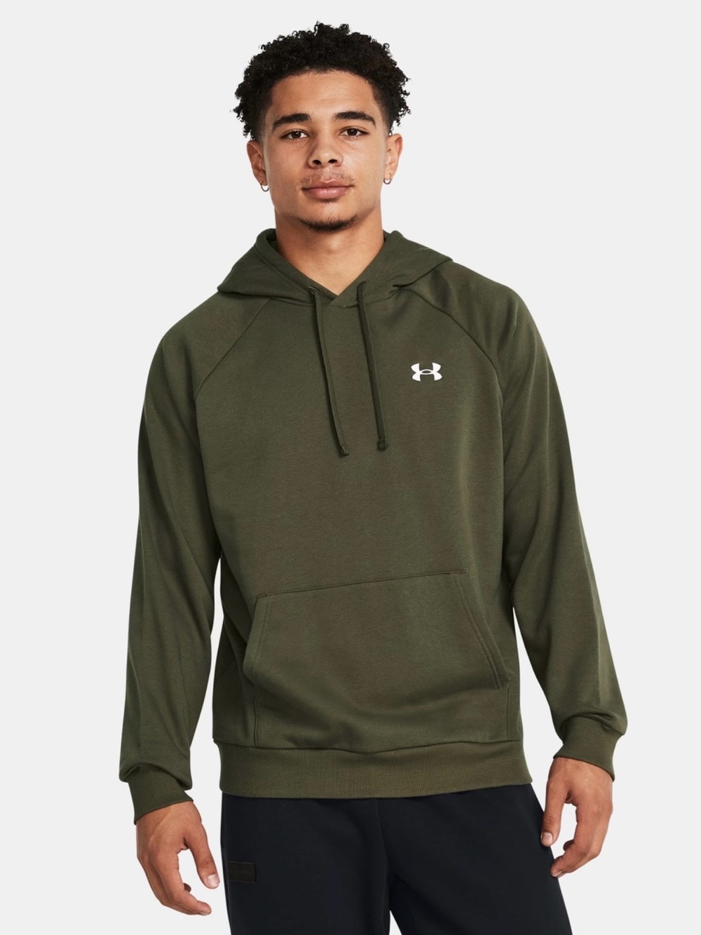 NWT - Under Armour Rival Fleece Men's Green Hoodie. Size XL